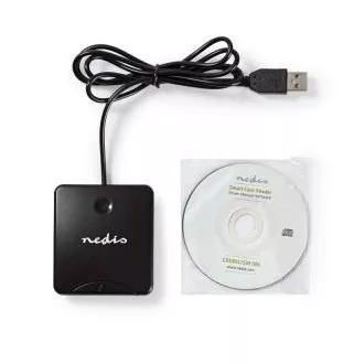 Nedis CRDRU2SM1BK - Czytnik kart inteligentnych (ID, eCard), USB 2.0 Nedis CRDRU2SM1BK - Czytnik kart inteligentnych (ID, eCard), USB 2.0