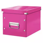 Pudełko kwadratowe LEITZ Click&Store, rozmiar M (A5), różowe