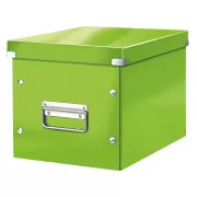 Pudełko kwadratowe LEITZ Click&Store, rozmiar M (A5), zielone