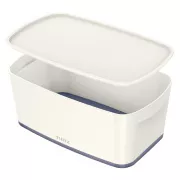 LEITZ Pudełko do przechowywania z pokrywką MyBox, rozmiar S, biały/szary