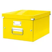 LEITZ Pudełko uniwersalne Click&Store, rozmiar M (A4), żółte