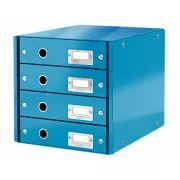 Szafka z szufladami LEITZ Click&Store, 4 szuflady, niebieska