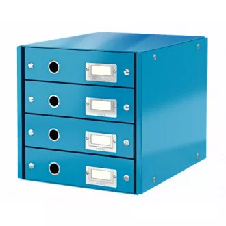 Szafka z szufladami LEITZ Click&Store, 4 szuflady, niebieska