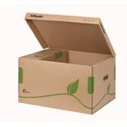 Pojemnik archiwizacyjny LEITZ Esselte ECO z pokrywą, do pudełek 80/100 mm, brązowy