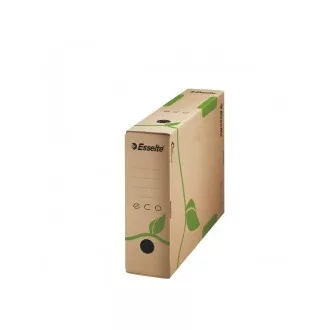 Pojemnik na dokumenty LEITZ Esselte ECO 80 mm, brązowy