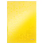 LEITZ Notebook WOW, A4, linia, żółty