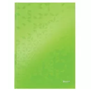 LEITZ Notebook WOW, A4, linia, zielony
