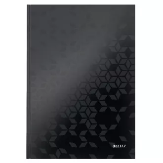 LEITZ Notebook WOW, A4, linia, czarny