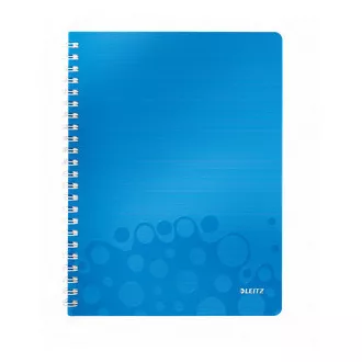 LEITZ Notatnik WOW A4, PP, linia, niebieski