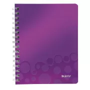 LEITZ Notatnik WOW A5, PP, linia, fioletowy