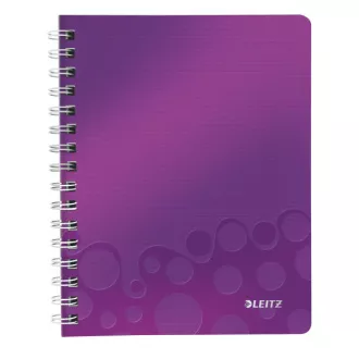 LEITZ Notatnik WOW A5, PP, linia, fioletowy