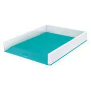LEITZ Dwukolorowe pudełko do przechowywania WOW, biały/jasnoniebieski
