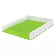 LEITZ Dwukolorowe pudełko do przechowywania WOW, biały/zielony
