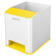 LEITZ Piórnik WOW musical, biały/żółty