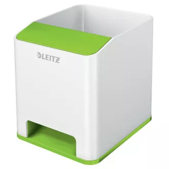 LEITZ Piórnik WOW musical, biały/zielony