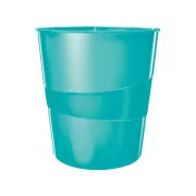 LEITZ Kosz na śmieci WOW, lodowoniebieski