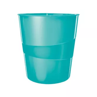 LEITZ Kosz na śmieci WOW, lodowoniebieski