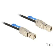 Kabel Delock Mini SAS HD x 4 SFF 8644 męski > Mini SAS HD x 4 SFF 8644 męski 1 m