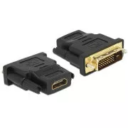 Adapter Delock DVI 24 1 pin męski > HDMI żeński