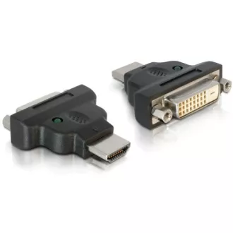 Adapter Delock HDMI męski > DVI-25pin żeński z diodą LED
