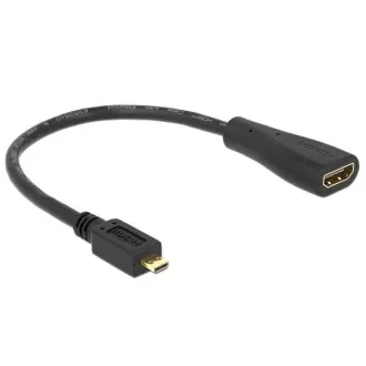 Kabel Delock High Speed HDMI z Ethernetem - micro D męski > A żeński