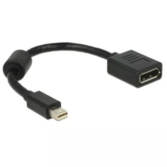Adapter mini Displayport męski > Displayport żeński, czarny