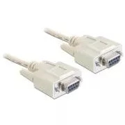 Kabel szeregowy Delock Null modem 9-stykowy żeński/żeński 1,8 m