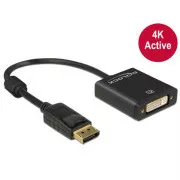 Delock Displayport 1.2 męski > DVI żeński 4K aktywny czarny