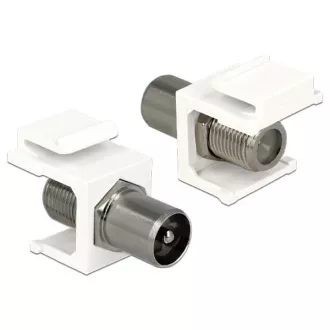 Moduł Keystone Delock wtyczka IEC > gniazdo F Moduł Keystone Delock wtyczka IEC > gniazdo F