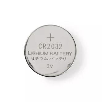 Nedis BALCR20325BL - Litowa bateria guzikowa CR2032 | 3 V | 5 sztuk | Blistr