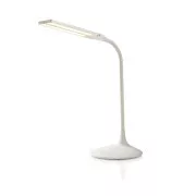Nedis LTLG3M1WT4 - Ściemnialna lampa stołowa LED | Sterowanie dotykowe | 3 tryby oświetlenia | Akumulator | 280 lm