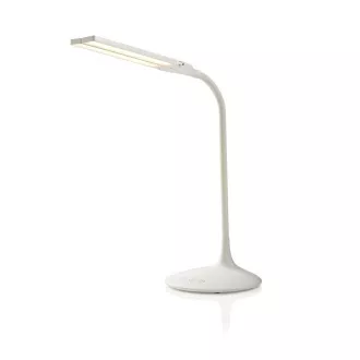 Nedis LTLG3M1WT4 - Ściemnialna lampa stołowa LED | Sterowanie dotykowe | 3 tryby oświetlenia | Akumulator | 280 lm
