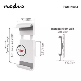 Nedis TWMT100SI - Uchwyt na tablet | 7 - 12 Nedis TWMT100SI - Uchwyt na tablet | 7 - 12