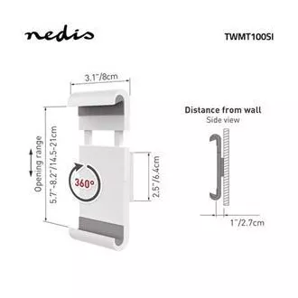 Nedis TWMT100SI - Uchwyt na tablet | 7 - 12 Nedis TWMT100SI - Uchwyt na tablet | 7 - 12