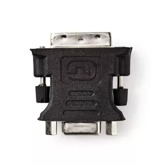 Nedis CCGB32900BK - Adapter DVI - VGA | Wtyczka DVI-I 24 5-pin - Gniazdo VGA | Czarny