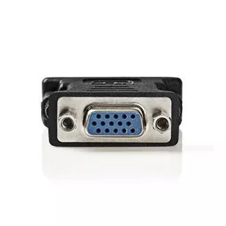 Nedis CCGB32900BK - Adapter DVI - VGA | Wtyczka DVI-I 24 5-pin - Gniazdo VGA | Czarny