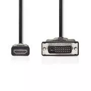 Nedis CCGB34800BK30 - Kabel HDMI - DVI | Złącze HDMI - DVI-D 24 1-pinowa wtyczka | 3 m | Czarny