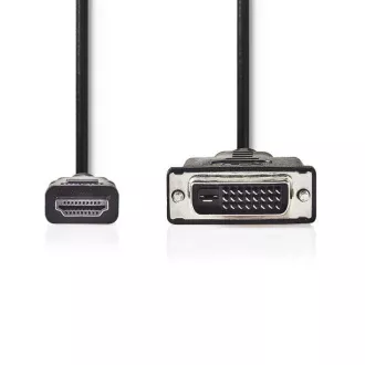 Nedis CCGB34800BK30 - Kabel HDMI - DVI | Złącze HDMI - DVI-D 24 1-pinowa wtyczka | 3 m | Czarny Nedis CCGB34800BK30 - Kabel HDMI - DVI | Złącze HDMI - DVI-D 24 1-pinowa wtyczka | 3 m | Czarny