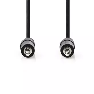 Nedis CAGB22000BK10 - Stereofoniczny kabel audio | Wtyk 3,5 mm - Wtyk 3,5 mm | 1 m | Czarny