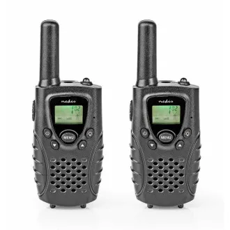 Nedis WLTK0800BK - Nadajnik | Zasięg 8 km | 8 kanałów | PTT / VOX | 2 sztuki | Czarny Nedis WLTK0800BK - Nadajnik | Zasięg 8 km | 8 kanałów | PTT / VOX | 2 sztuki | Czarny