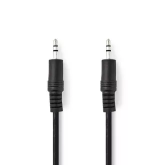 Nedis CAGB22000BK20 - Stereofoniczny kabel audio | Wtyk 3,5 mm - Wtyk 3,5 mm | 2 m | Czarny