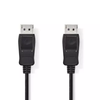 Nedis CCGB37010BK20 - Kabel DisplayPort 1.2 | Wtyk DisplayPort | Wtyk DisplayPort | 2 m | Czarny