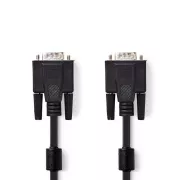 Nedis CCGB59000BK20 - Kabel VGA | Wtyk VGA - Wtyk VGA | 2 m | Czarny
