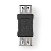 Nedis CCGB60900BK - Adapter USB 2.0 | Gniazdo A - Gniazdo A | Czarny