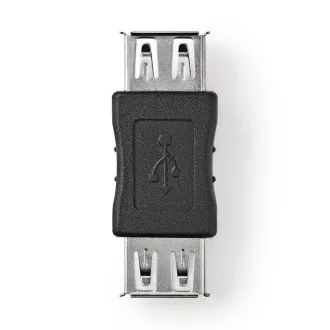 Nedis CCGB60900BK - Adapter USB 2.0 | Gniazdo A - Gniazdo A | Czarny