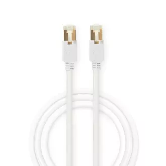 Nedis CCGB85221WT10 - Kabel sieciowy CAT6 S/FTP | Wtyk RJ45 (8P8C) - Wtyk RJ45 (8P8C) | 1 m | Biały Nedis CCGB85221WT10 - Kabel sieciowy CAT6 S/FTP | Wtyk RJ45 (8P8C) - Wtyk RJ45 (8P8C) | 1 m | Biały
