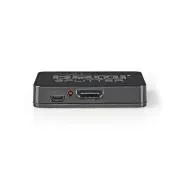 Nedis VSPL34002BK- Koncentrator HDMI | 2 porty | Wejście HDMI™ | 2x Wyjście HDMI™ | 4K@30Hz | 2.25 Gbps | Czarny