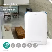 Nedis AIPU200CWT - Oczyszczacz powietrza | 25 m2 | 35-54 dB | Wskaźnik jakości powietrza