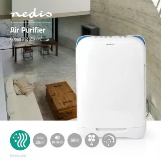 Nedis AIPU200CWT - Oczyszczacz powietrza | 25 m2 | 35-54 dB | Wskaźnik jakości powietrza Nedis AIPU200CWT - Oczyszczacz powietrza | 25 m2 | 35-54 dB | Wskaźnik jakości powietrza