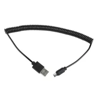 GEMBIRD CABLEXPERT Kabel USB A męski/micro USB męski 2.0, 1,8 m, czarny, skręcany GEMBIRD CABLEXPERT Kabel USB A męski/micro USB męski 2.0, 1,8 m, czarny, skręcany